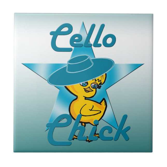 Cello Chick #7 Tile (Front)