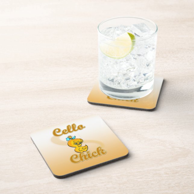 Cello Chick Coaster (Right Side)