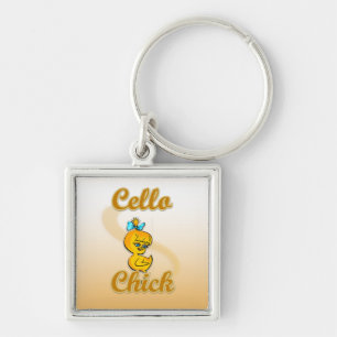 Cello Chick Key Ring