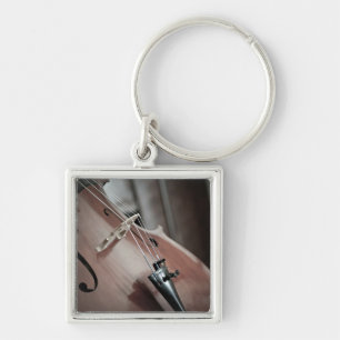 Cello classical music stringed instrument key ring