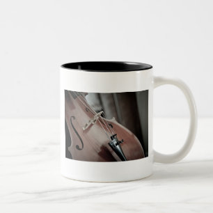 Cello classical music stringed instrument Two-Tone coffee mug