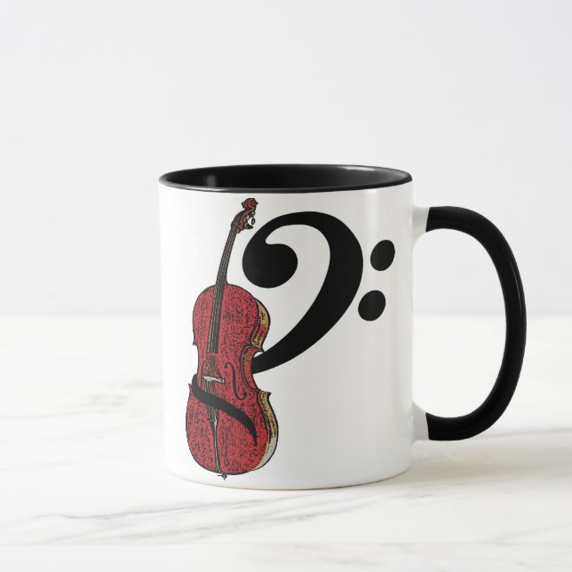 Cello Clef Mug (Right)