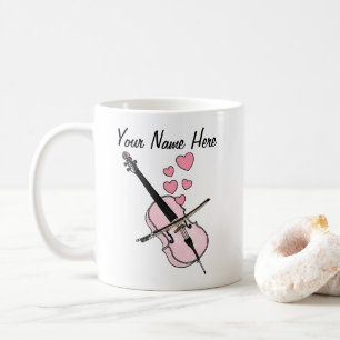 Cello Custom Wedding Mug Cellist Musician Gift