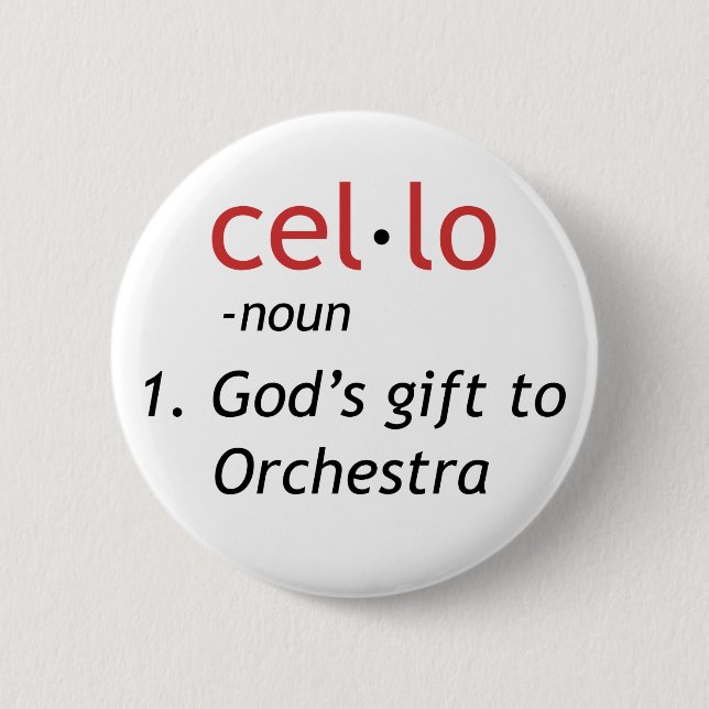 Cello Definition 6 Cm Round Badge (Front)