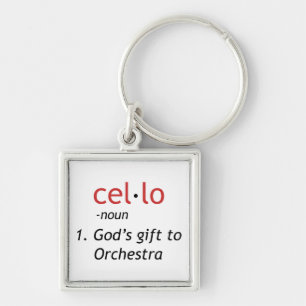 Cello Definition Key Ring