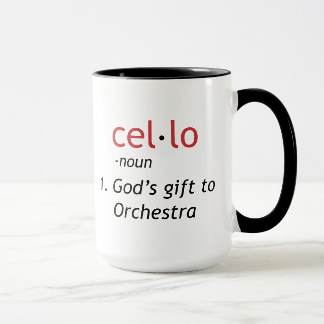 Cello Definition Mug (Right)