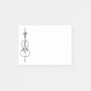 Cello Drawing Post-it Notes