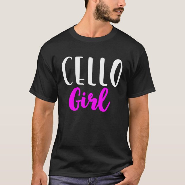Cello Girl Player Women  Cute Cellist T-Shirt (Front)