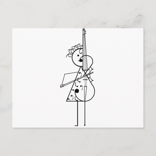 Cello Girl Postcard (Front)