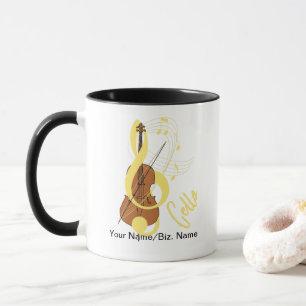 Cello Graphic Musician Music Theme Mug