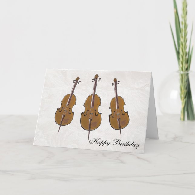cello happy birthday card (Front)