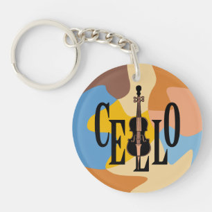 Cello In Cello Key Ring