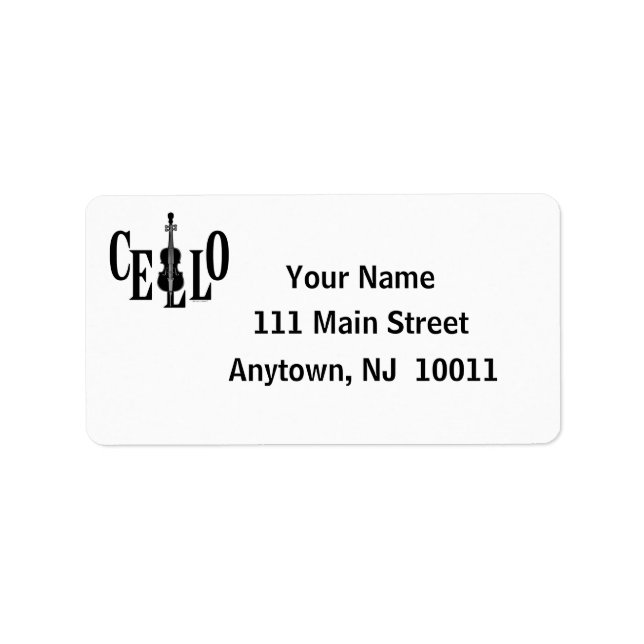 Cello in Cello Label (Front)