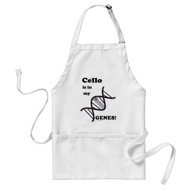 Cello Is In My Genes Standard Apron (Front)