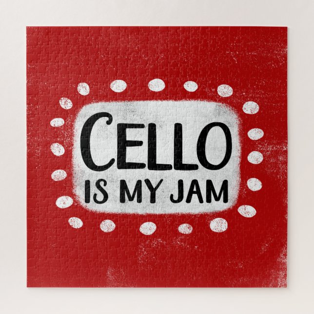 Cello Is My Jam Jigsaw Puzzle (Vertical)