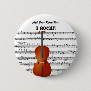 Cello & Me_ 6 Cm Round Badge