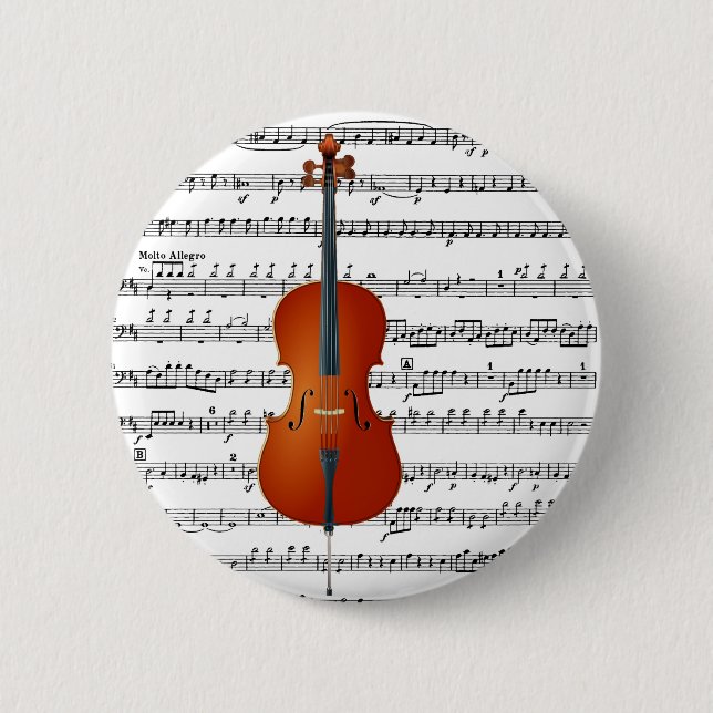 Cello & Me_ 6 Cm Round Badge (Front)