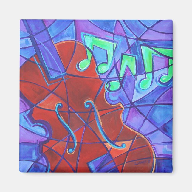 Cello Mosaic Magnet (Front)
