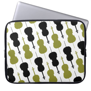 Cello Musical Pattern Laptop Sleeve
