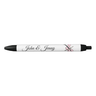 Cello Musician Custom Wedding Favour Gift Black Ink Pen