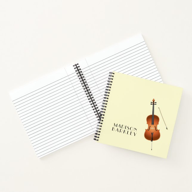 Cello Musician Music Teacher String Orchestra Notebook (Inside)