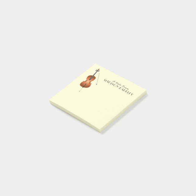 Cello Musician Music Teacher String Orchestra Post-it Notes (Angled)
