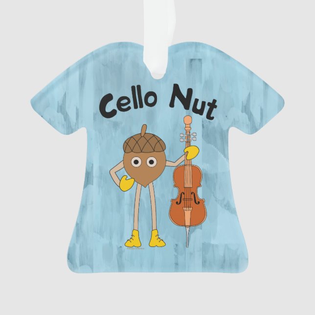 Cello Nut Ornament (Front)