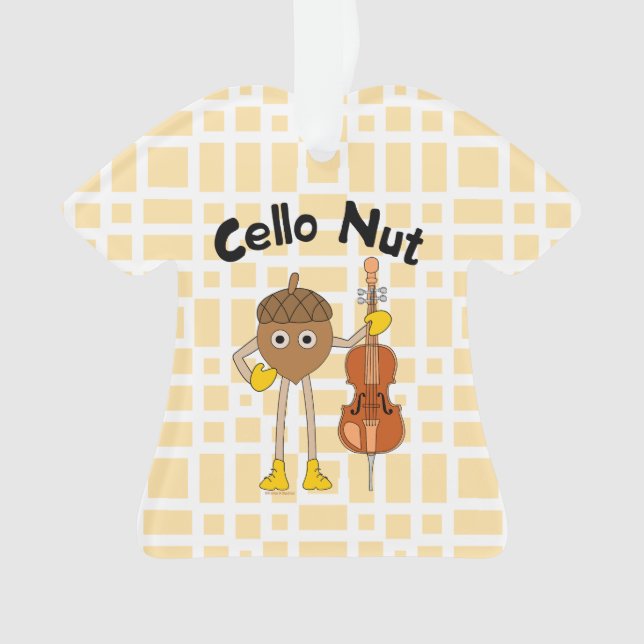 Cello Nut Ornament (Front)