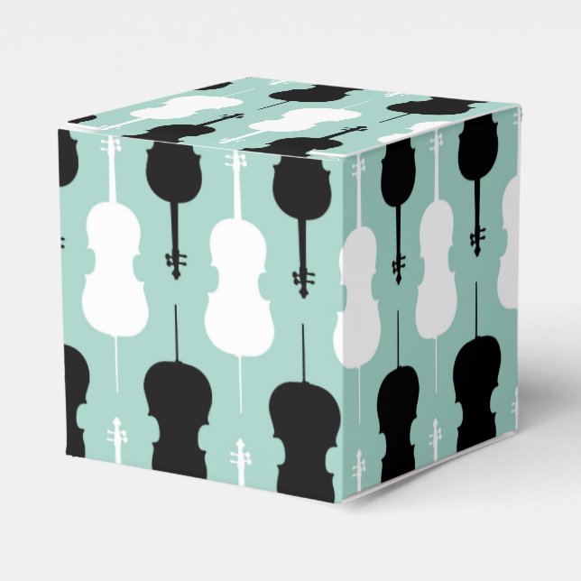 Cello Pattern Favour Box (Front Side)