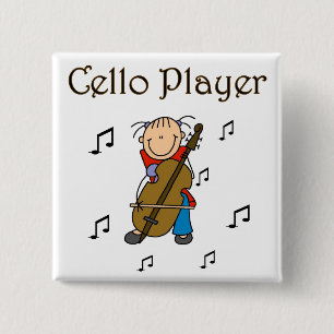 Cello Player Button