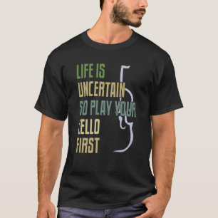 Cello Player Retro Style T-Shirt