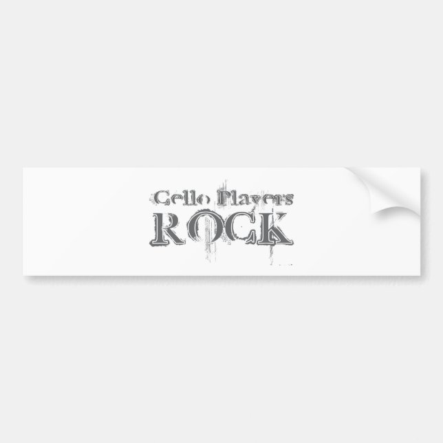Cello Players Rock Bumper Sticker (Front)