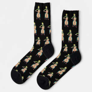 Cello Playing Stickman Socks