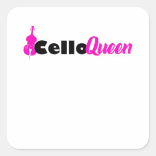 cello queen square sticker