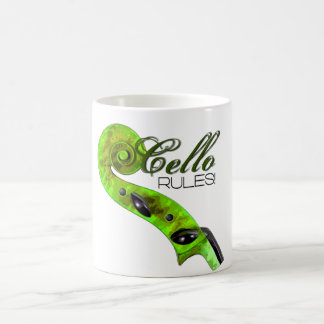 Cello Rules - green Coffee Mug