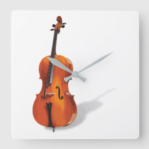 Cello Square Wall Clock