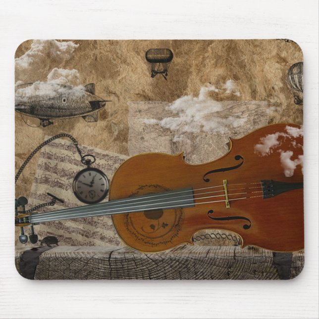 Cello Steampunk Suite Mouse Pad (Front)