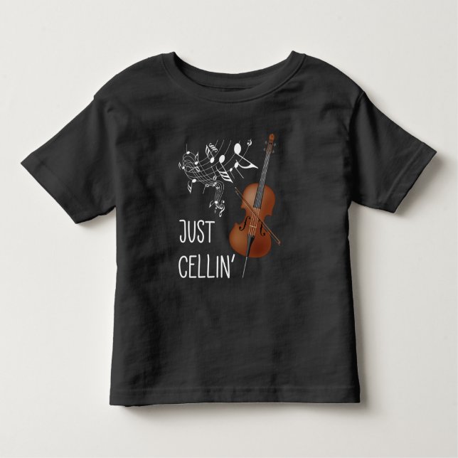 Cello String Instrument Cellist Humor violoncello Toddler T-Shirt (Front)