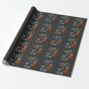 Cello String Instrument Cellist Humor violoncello Wrapping Paper