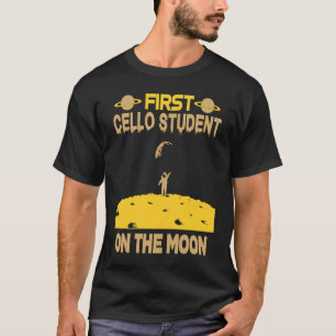 Cello Student On The Moon T-Shirt