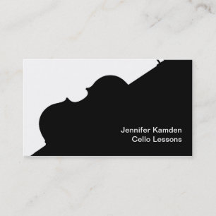 Cello Teacher Business Cards
