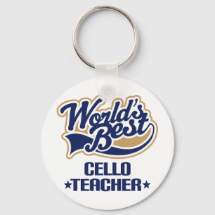 Cello Teacher Gift Key Ring