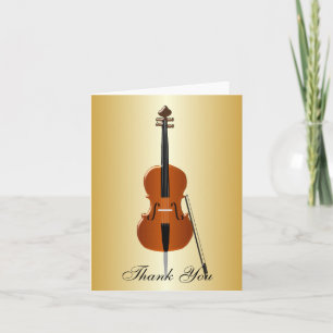 Cello Thank You Card