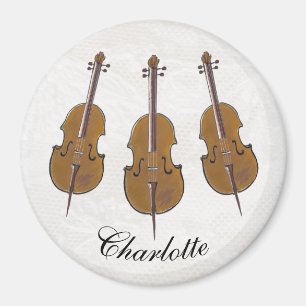 Cello trio personalised magnet