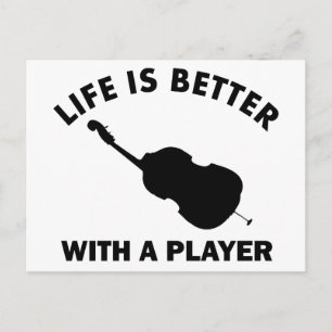 Cello Vector designs Postcard