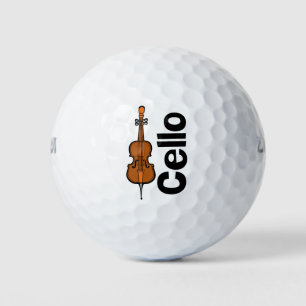 Cello Vertical Text Golf Balls