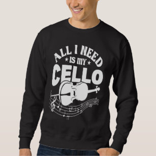 Cello Violin Symphosymphonic Classic Music Sweatshirt