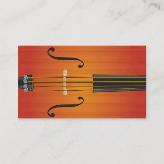 Cello, violin, viola business card design