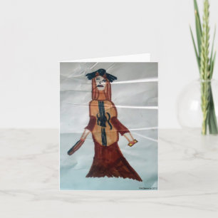 Cello Woman Notecard