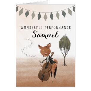 Cello Wonderful Performance Greeting Card